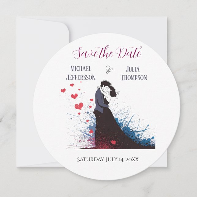La Dolce Vita French Inspiration Classic der 40er  Save The Date (Vorderseite)