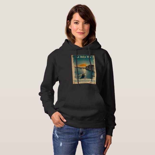 . La Dolce Vita - Inspired by 1960s Posters Hoodie (Vorne ganz)