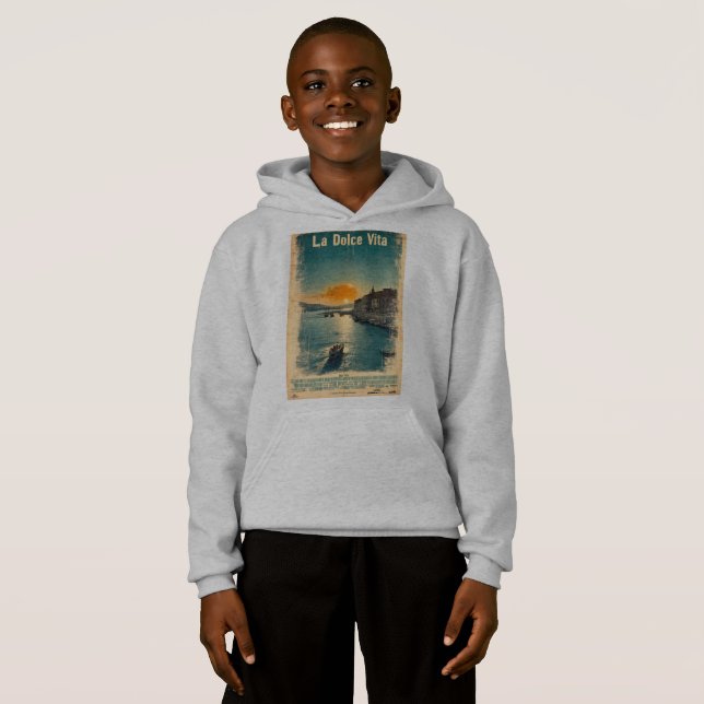 . La Dolce Vita - Inspired by 1960s Posters Hoodie (Vorne ganz)