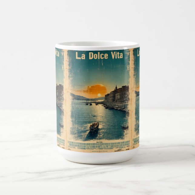 . La Dolce Vita - Inspired by 1960s Posters Kaffeetasse (Mittel)