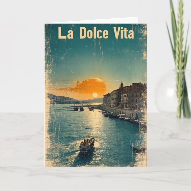 . La Dolce Vita - Inspired by 1960s Posters Karte (Vorderseite)