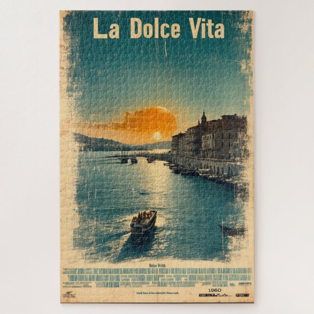 . La Dolce Vita - Inspired by 1960s Posters Puzzle (Vertikal)