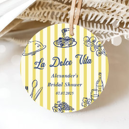 La Dolce Vita Italia Brautparty Party Geschenkanhänger