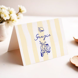 La Dolce Vita Italia Lemon Gelbes Brautparty Dankeskarte