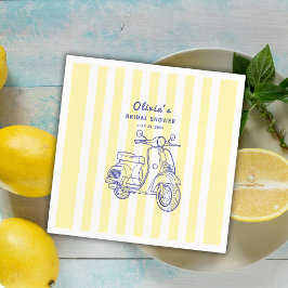 La Dolce Vita Italia Lemon Gelbes Brautparty Serviette