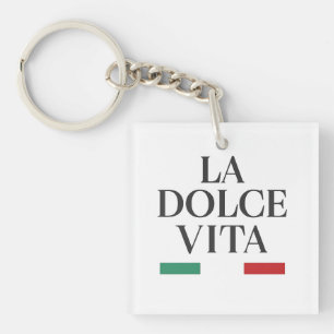 La Dolce Vita Italia Square Schlüsselanhänger