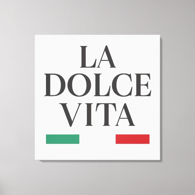 La Dolce Vita Italia Stretched Canvas Print Leinwanddruck (Vorderseite)