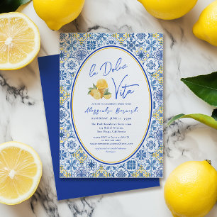 La Dolce Vita Italia Summer Brautparty Einladung