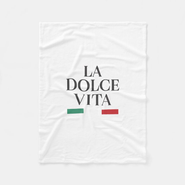 La Dolce Vita Italian Fleece Blanket (Vorderseite)