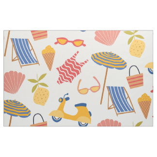 La dolce Vita Italian summer beach Pattern Stoff
