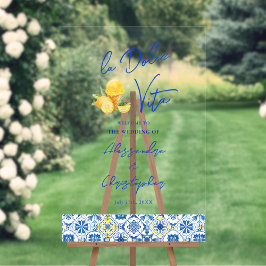 La Dolce Vita Italian Summer Destination Wedding Acrylschild