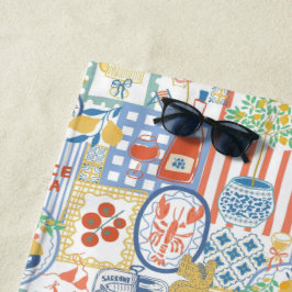 La Dolce Vita Italian Summer Lemon Mediterranean Strandtuch