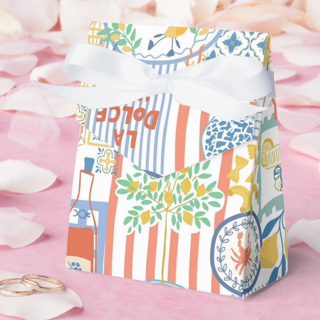 La Dolce Vita Italian Summer Lemons Mediterranean  Geschenkschachtel (Hochzeit)