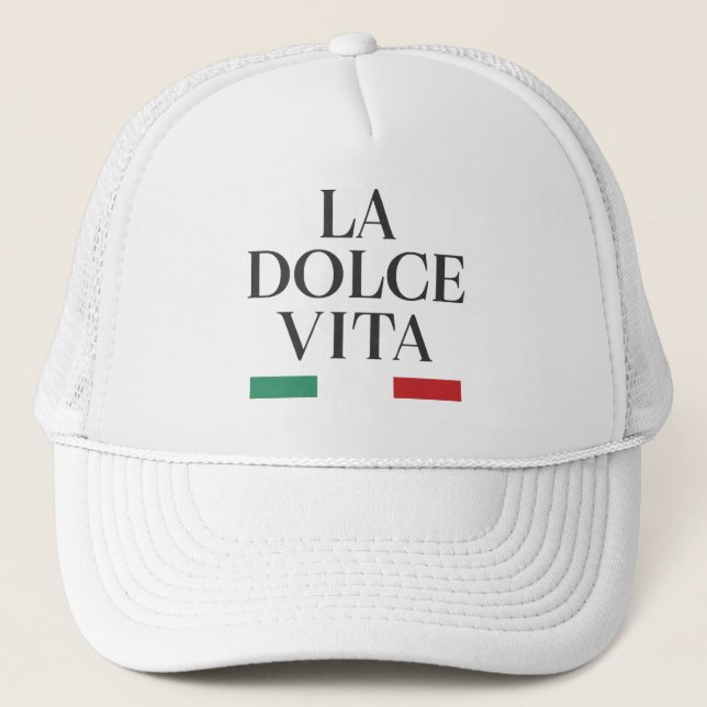 La Dolce Vita Italian Trucker Hat Truckerkappe (Vorderseite)