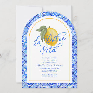 La Dolce Vita Italien Bridal Dusche Einladung