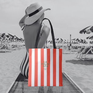 La Dolce Vita Italien Zielort Red Cabana Streifen