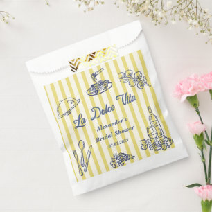La Dolce Vita italienische Brautparty Geschenktütchen