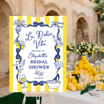 La Dolce Vita Italienische Brautparty Willkommen