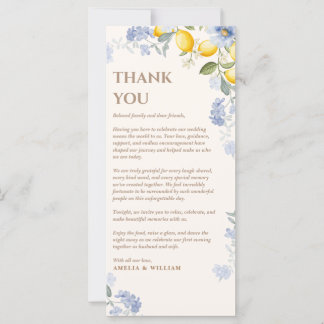 La Dolce Vita italienische Hochzeit Danke Platzkar