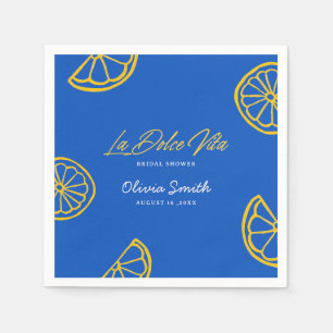 La Dolce Vita Italienische minimalistische Brautpa Serviette
