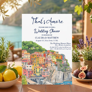 La Dolce Vita Italienische Riviera Hochzeitsfeier Einladung