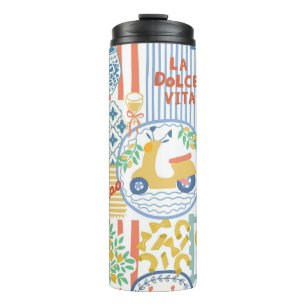 La Dolce Vita Italienische Sommerlemonen Mediterra Thermosbecher