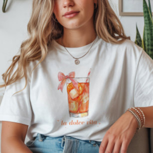 'La Dolce Vita' Italienischer Aperol Spritz Coquet T-Shirt