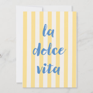 La Dolce Vita Italienischer Gruß Einladungskarte Einladung