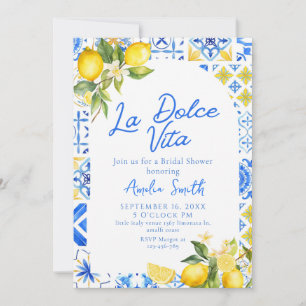 La Dolce Vita Italienisches Brautparty Einladung