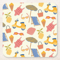 La dolce Vita Italienisches Sommerstrand-Muster