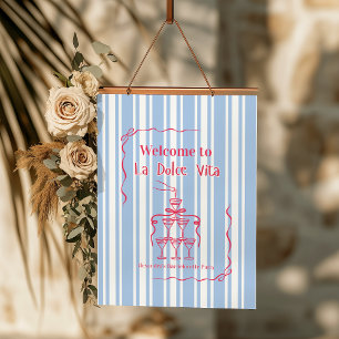 La Dolce Vita Junggesellinnen-Abschiedswochenende- Wandteppich Mit Holzrahmen