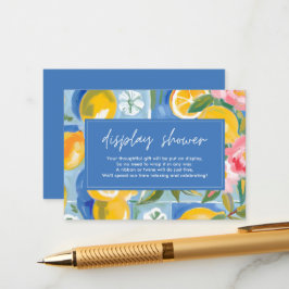 La dolce vita lemon Brautparty Dusche Begleitkarte