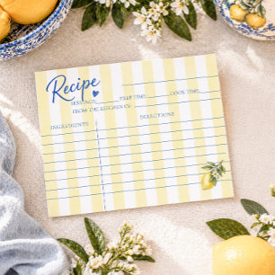 La Dolce Vita Lemon Brautparty Rezeptkarten