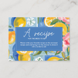 La dolce vita lemon Brautparty Weinkultur und Erde Begleitkarte