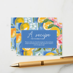 La dolce vita lemon Brautparty Weinkultur und Erde Begleitkarte