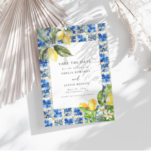 La Dolce Vita Lemon Citrus Save the Date Einladung
