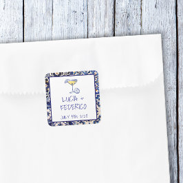 La Dolce Vita Mediterrane Kachel Quadratischer Aufkleber