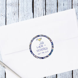 La Dolce Vita Mediterrane Kachel Runder Aufkleber