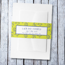 La Dolce Vita Mediterrane Zitronen Einladungsbanderole