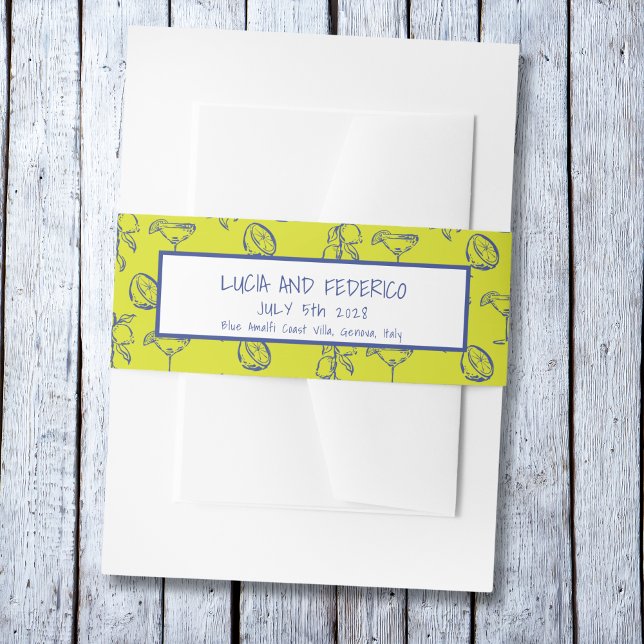 La Dolce Vita Mediterrane Zitronen Einladungsbanderole (Von Creator hochgeladen)