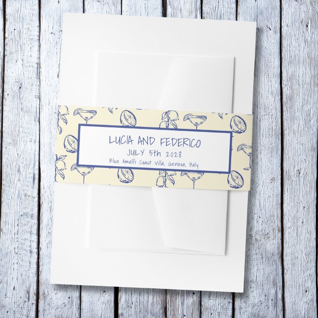 La Dolce Vita Mediterrane Zitronen Einladungsbanderole (Von Creator hochgeladen)