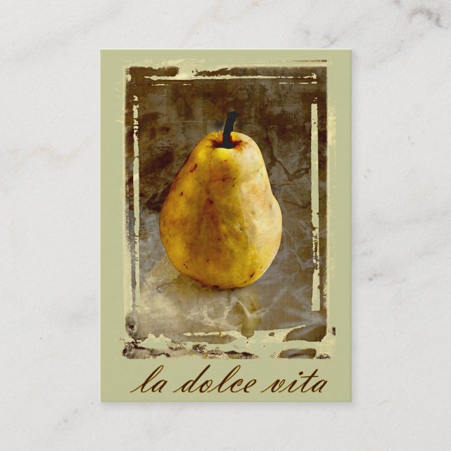 La Dolce Vita Pear Visitenkarte (Vorderseite)