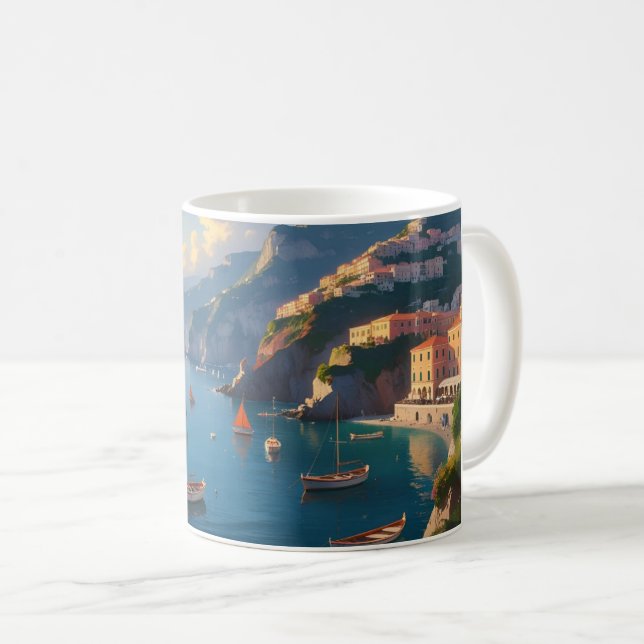 La Dolce Vita Positano Tasse | Amalfi Coast Lemon  (VorderseiteRechts)