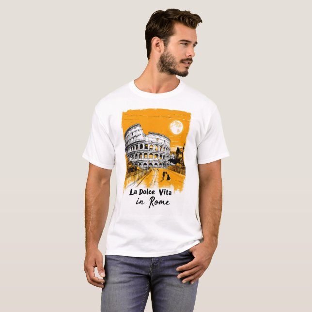 La Dolce Vita - Poster Art T-Shirt (Vorne ganz)