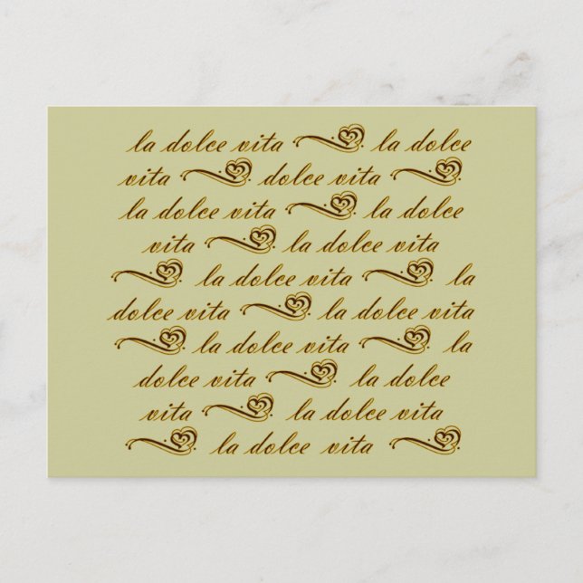 La Dolce Vita Postkarte (Vorderseite)