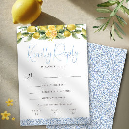 La Dolce Vita - RSVP-Karte für mediterrane Hochzei RSVP Karte