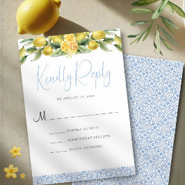 La Dolce Vita - RSVP-Karte für mediterrane Hochzei RSVP Karte