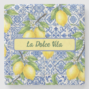 La Dolce Vita Sizilien Steinuntersetzer