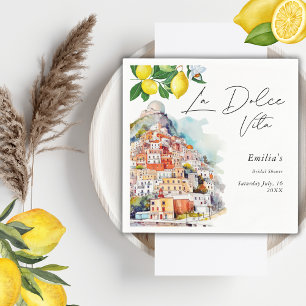 La Dolce Vita Sommer Italienisches Brautparty Serviette