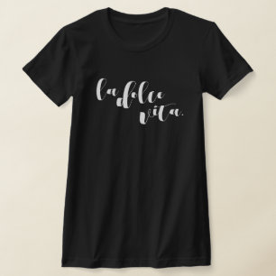 La Dolce Vita Travel Ästhetik Minimalist T-Shirt